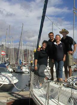The Atlantic crew just prior to departure fromTenerife 13th November 2002