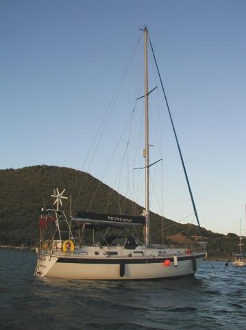 Moonshine, our 1983 37ft Westerly Corsair