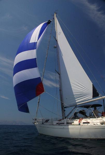 Seraphim our 1996 Moody 38 in Mallorca